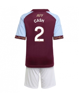 Aston Villa Matty Cash #2 Maglia Gara Casa Repliche 2025-26 Bambino Maniche Corte Aston Villa Matty Cash #2 Maglia Gara Casa Repliche 2025-26 Bambino Maniche Corte